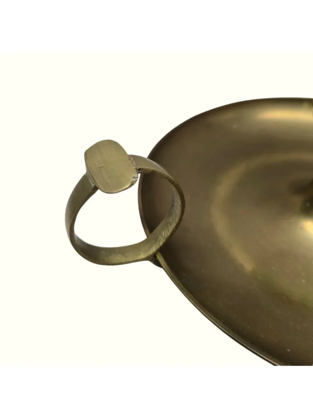 Vintage Brass Chamberstick Candle Holder Handle 8